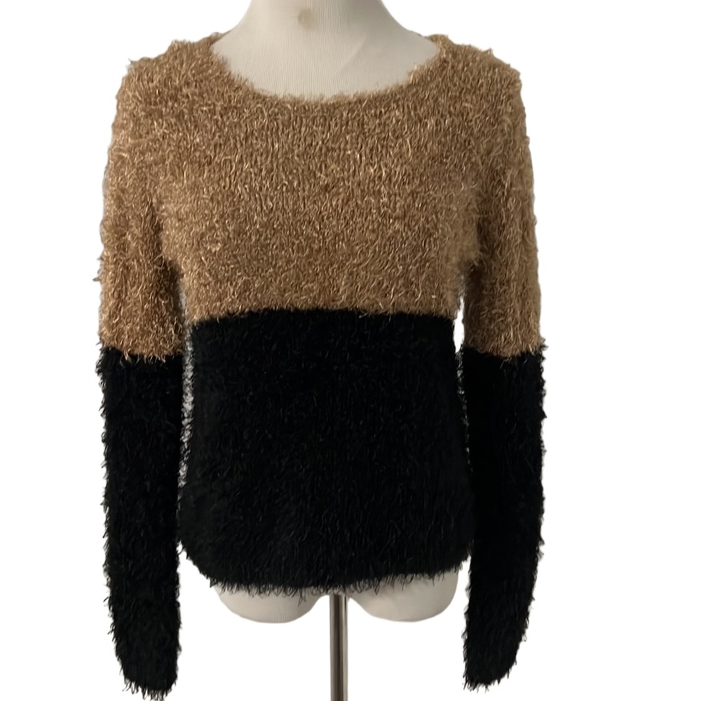 David Kahn Shaggy Sweater in Black